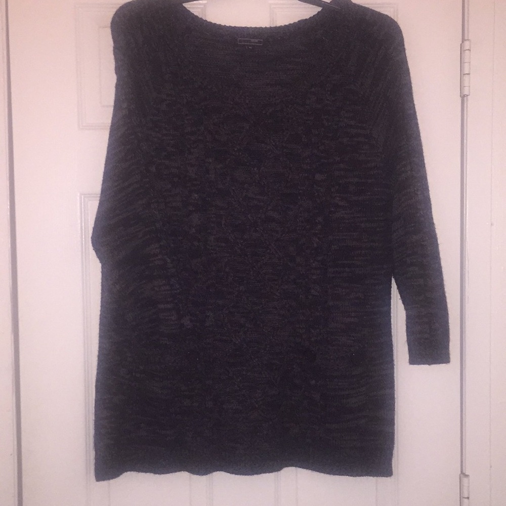 *** SMOKE FREE HOUSE *** Black & Gray Sweater 3X